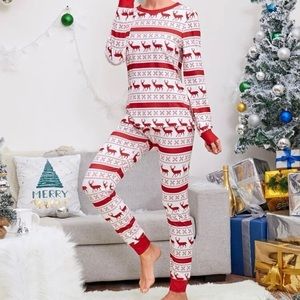 𝅺🎀 Christmas Print PJ set, Size Lg